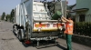 Un camion per la raccolta rifiuti